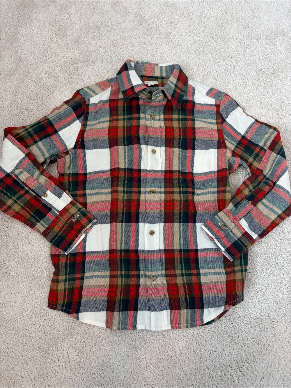 NWT J. Crew Plaid Flannel Shirt, 8